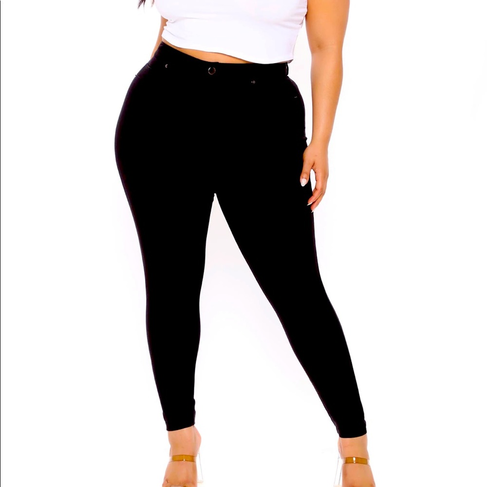Stretchy black pants